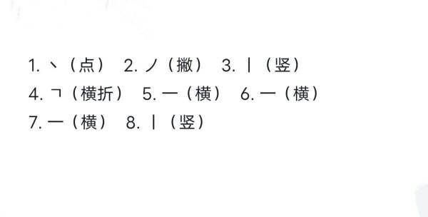 单字笔顺组词,单字的笔顺图2