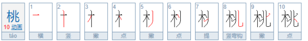 桃的笔顺怎么写笔画,桃的笔顺怎么写的笔顺图4