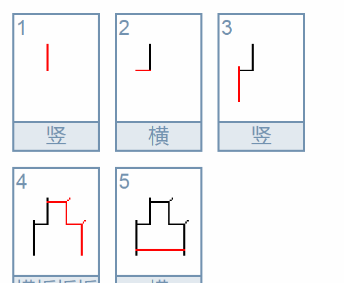 凸的笔顺笔画,凸字的笔画顺序正确写法图2