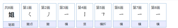 姐的笔顺,姐字的笔顺怎么写........图4