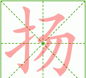 扬的笔顺,扬字的笔顺图3