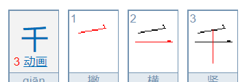 千的笔顺组词,“千”的偏旁部首是什么笔画顺序是什么图3