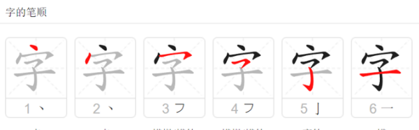 字的笔顺组词拼音,字的笔顺怎么写图5
