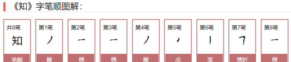 知的笔顺,知识的知的笔顺怎么写图5