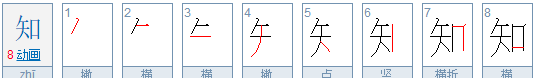知的笔顺,知识的知的笔顺怎么写图8