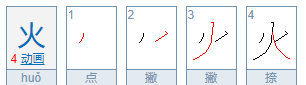 火笔顺变了正确,火的正确笔顺图1