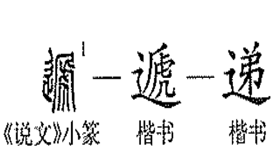 递的笔顺笔画顺序,递的笔画笔顺图3