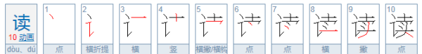 读字笔顺正确的写法,读笔顺怎么写图1