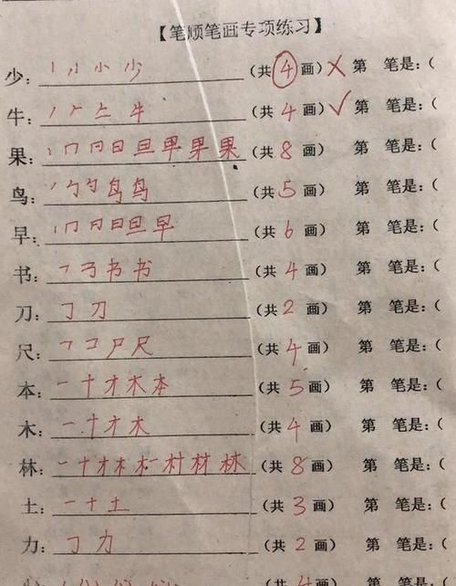 字的笔顺笔画顺序,字的笔顺怎么写图1