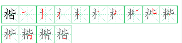 楷书笔顺,楷书的笔画分为几个部分图6