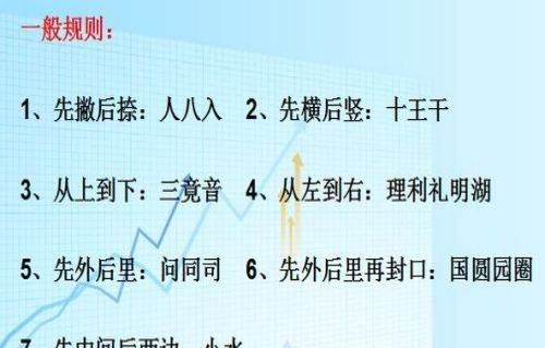 百笔顺规则是先内后外再封口,汉字书写笔顺规则 口诀图6