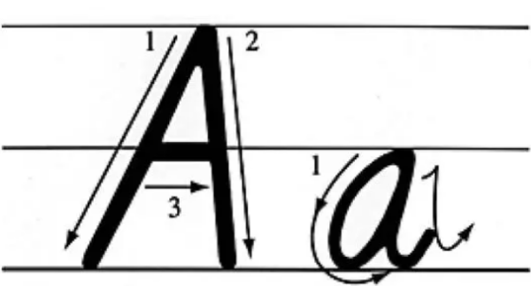 笔顺60个,26个字母笔顺笔画顺序图4