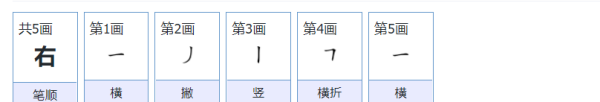 右笔顺正确的写法,右的笔顺是图3