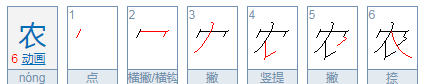 农笔顺部首,农的结构和笔顺是什么图7