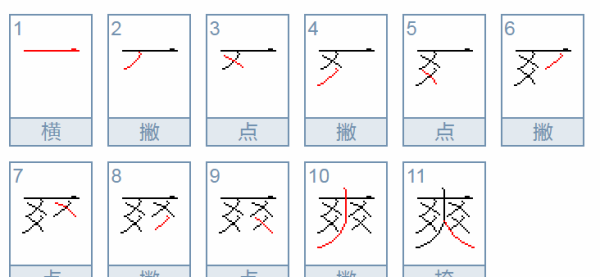 爽 笔顺,爽字的笔顺怎么写的图1