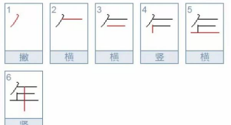 年的笔顺笔画,年字笔顺图2