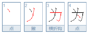 笔顺因为的为的笔顺,为字的笔顺笔画图6