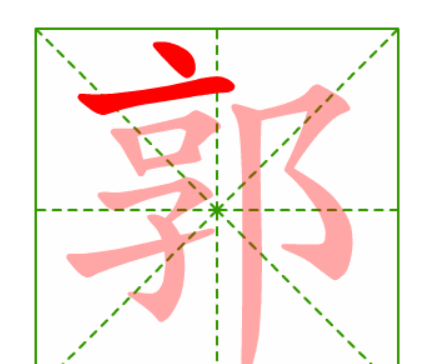 郭笔顺笔画顺序表怎么写,郭字笔画顺序怎么写图4