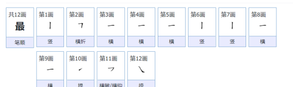 最笔顺笔画,最笔顺笔画顺序表怎么写图4