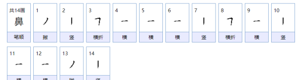 鼻笔顺怎么写,鼻子的鼻的笔顺图6