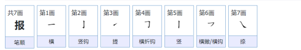 报笔顺名称,报纸的报笔顺图3