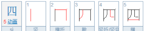 四字笔顺,四字笔顺怎么写图2