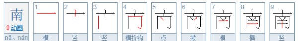 南笔顺,南五笔怎么打字图3