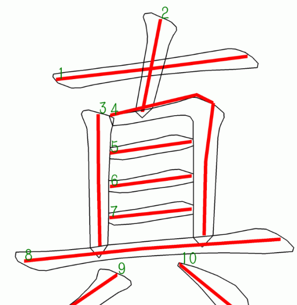 真字笔顺,真字的笔顺图2