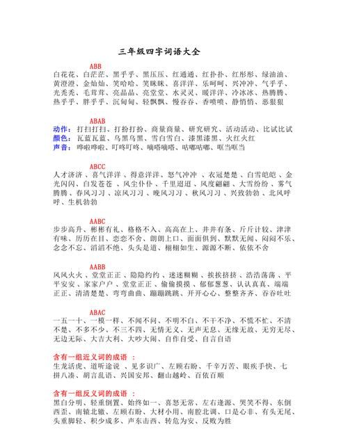 四字词语abcc,abcc的四字词语的成语有哪些图3