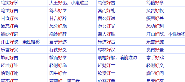 好的成语大全1000个,含有好字的四字成语图4