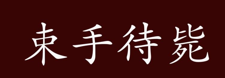 束手待毙近义词 反义词,等死的成语图4