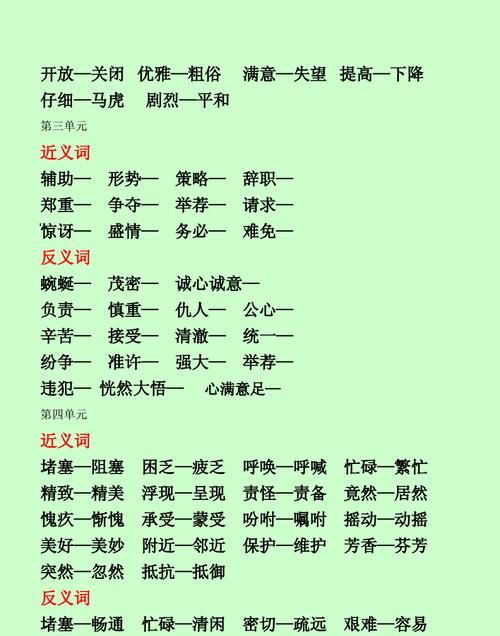 肯定近义词和反义词是什么,肯定的近义词和反义词是什么 标准答案图4