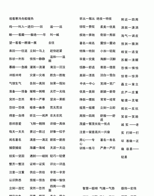 速的反义词和近义词,没精打采的近义词和反义词是什么标准答案图3