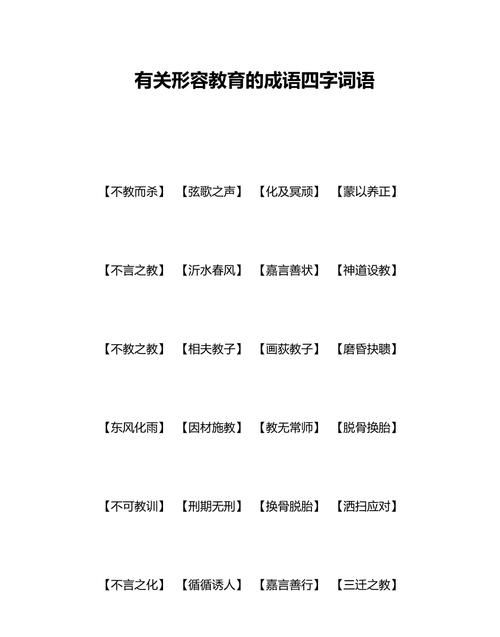 或字成语大全四个字,四字成语有哪些6000个图1