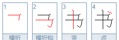 书的笔顺,书的笔顺图4