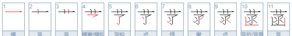 菡字笔顺怎么写的笔,菡字笔画顺序怎么写的图6