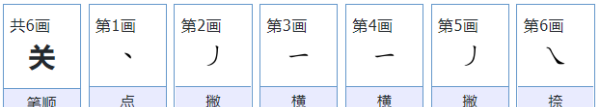 关怎么写笔顺,关字的笔画怎么写的图6