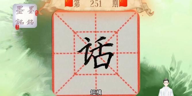 话笔顺怎么写,话字笔顺怎么写字图1