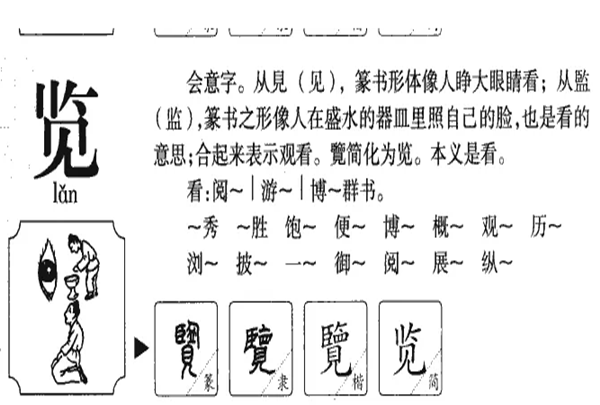 览笔顺,览的笔顺图2