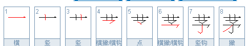 茅的笔顺,茅草的茅怎么写的图1