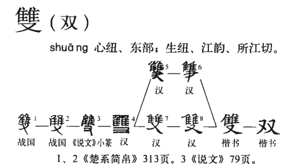 双笔顺规则,双的笔画顺序是什么样的图6