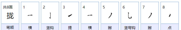 拉拢的拢笔顺,拢的第六笔是什么图5