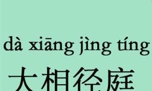 大相径庭的反义词,大相径庭的反义词是什么图4